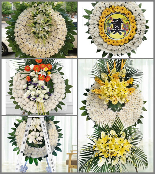 广东梅州市丰顺县汤西镇双鹿村花圈速递